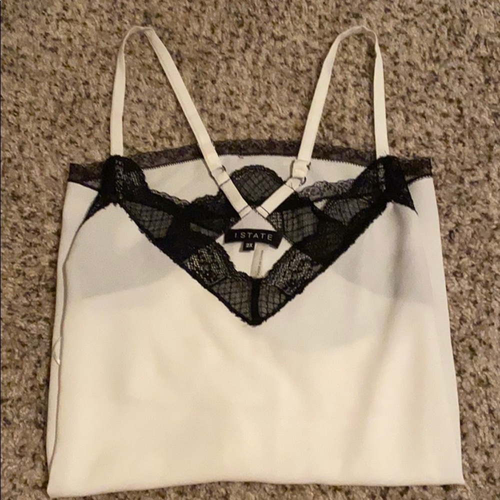 1. State lace cami